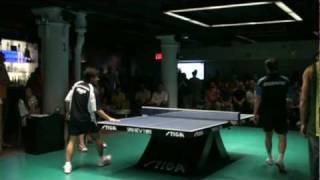 SPiN NYC Dirty Dozen FINAL  Waldner vs Ernesto  Game 2 [upl. by Ardelia228]