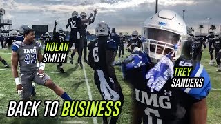 IMG Academy Football Is BACK Georgia Commit Nolan Smith amp Trey Sanders LIGHT UP Spring Game [upl. by Neyuh]