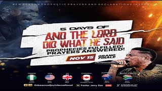 AND THE LORD DID WHAT HE SAID GRAND FINALE  NSPPD  15TH NOVEMBER 2024 [upl. by Nij]