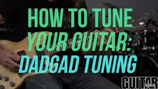 How to Tune Your Guitar to DADGAD Tuning  Guitar Basics [upl. by Emerson]