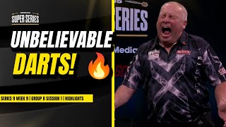 DARTS FROM THE GODS🔥🔥  Darts Highlights  Week 9 Group B session 1 [upl. by Ruzich]