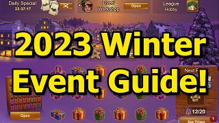 Forge of Empires 2023 Winter Event Guide How to get all these Crazy Buildings [upl. by Ymmor]