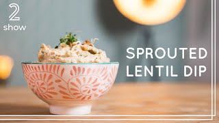 Sprouted Lentil Dip  High Protein Vegan Fitness Recipe [upl. by Camden]