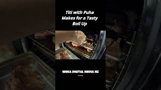 Titi  Mutton Bird with Puha  Tasty Boil Up [upl. by Ysac]