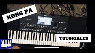 KORG PA6007009001000ETC TUTORIALES [upl. by Nosnaj]