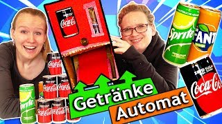 COLA FANTA SPRITE TRINK AUTOMATEN selber bauen DIY Getränkeautomat aus Pappe fürs Zimmer Inspiration [upl. by Airlie518]