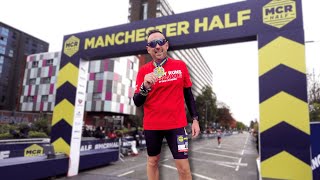 MANCHESTER HALF 2024 My new favourite Half Marathon mcrhalf [upl. by Ahsitneuq]