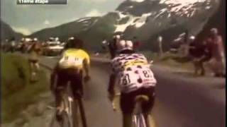 TDF 1985 Stage 11 Pontarlier  Morzine Avoriaz 195 Km 9juil Luis quotLuchoquot Herrera [upl. by Atsilac355]