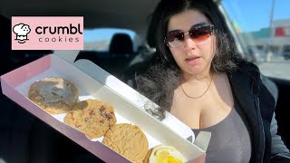 Trying CRUMBL COOKIES for the FIRST Time  Honest Review [upl. by Ilan]