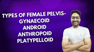 Types of Female Pelvis Gynecoid Android Anthropoid Platypelloid [upl. by Hayyim684]