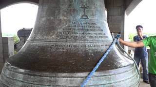 Ringing the 10ton church bell of Panay Capiz [upl. by Tenrag]