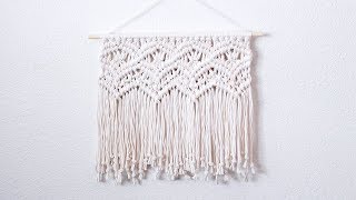 DIY Macramé Wall Hanging [upl. by Gower339]