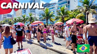 🇧🇷 Leblon Carnaval Street Party  Rio De Janeiro Brazil  Bloco Party 4K [upl. by Ymrej845]