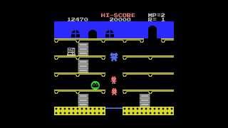 MSX Mappy by Namco LTD amp BugByte Software  Gameplay before reset [upl. by Mayap]