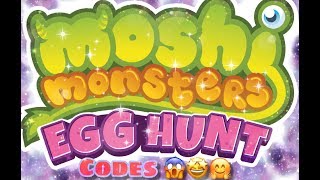 MOSHI MONSTER EGG HUNT CODES 😱💚‼️‼️ [upl. by Ahsercal749]