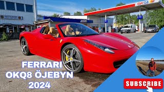 Ferrari vid OkQ8 Öjebyn  2024 [upl. by Porte]