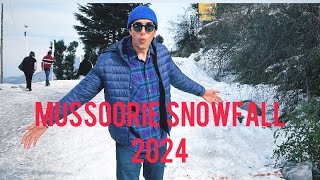 Mussoorie Snowfall in 2024  Dehradun  Mussoorie  Snowfall [upl. by Eppesiug]