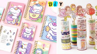 🌷Cute Stationery  How to make stationery at home I DIY stationery  School hacks [upl. by Olympie]