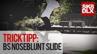 Skateboard Trick Tipp  How To BS Nosebluntslide mit Willow  skatedeluxe Skate Team [upl. by Eixela]