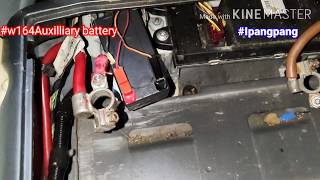 Mercedez Auxiliary battery ML350 20082013w164 replace auxiliary battery position mercedez ML350 [upl. by Saylor]