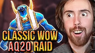 A͏s͏mongold FIRST AQ20 Raid  Ruins of AhnQiraj  Classic WoW PTR [upl. by Naashar]