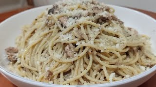 QUICK amp EASY SARDINES PASTA  SO YUMMY [upl. by Maer]