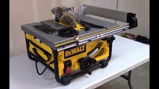 DeWalt Job Site Saw DW745 90 Second Review [upl. by Tapes]