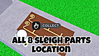 How to Find All 8 Sleigh Parts location in Car dealership tycoon  all sleigh parts [upl. by Vashtia820]