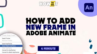 How to add a new frame in adobe animate 2024  Skill Wave [upl. by Nivert]