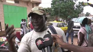 Ziguinchor  Un bus de Sénégal Dem Dikk Caillassé par des manifestants à Keur Ayib [upl. by Lellih]