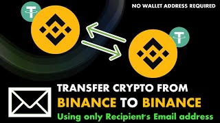 Binance to Binance Transfer using only Email address [upl. by Archle495]