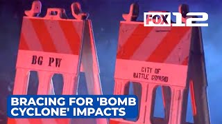 Southwest Washington residents brace for impacts of Bomb Cyclone [upl. by Natan410]