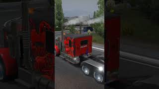 Custom Peterbilt 389 18 speed downshifting peterbilt americantrucksimulator shortsvideo shorts [upl. by Ordnasela]