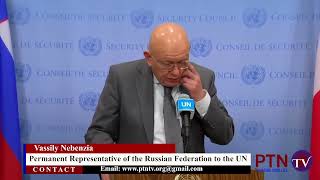 Russian PR Vassily Nebenzia to UN terms Germany investigation as useless amp incredible in UNSCO [upl. by Rora164]