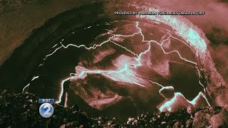 Rockfalls into Halemaumau crater trigger explosive displays [upl. by Hadihahs]