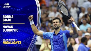 Borna Gojo vs Novak Djokovic Highlights  2023 US Open Round 4 [upl. by Jody]