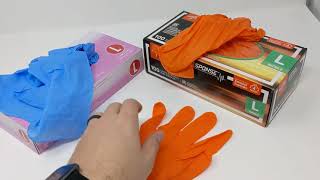 Nitrile Glove Overview Critical response Extra Thick Gloves vs Standard Nitrile Gloves [upl. by Ahsaten554]