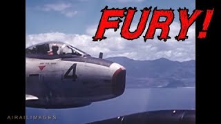 North American FJ3D Fury drone director NAS Barbers Point Hawaii  National Archives Airailimages [upl. by Eekram610]