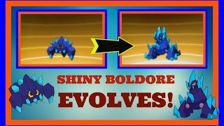 Shiny Boldore Evolves [upl. by Aneis]