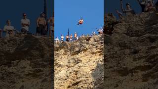 4 FLIPS FROM 25 METERS🤯 cliffjump flip sendit backflip extreme [upl. by Delaney870]