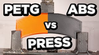 PETG vs ABS vs Hydraulic Press  Ultimate Hydraulic Press Channel [upl. by Annaj]