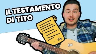 Testamento di Tito tutorial chitarra facile principiante  intermedio [upl. by Ened723]