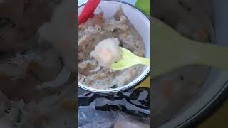 Batagor tanpa ayam tanpa ikan rasanya mantul 👌🏻😋 shortvideo batagorenak [upl. by Kragh]