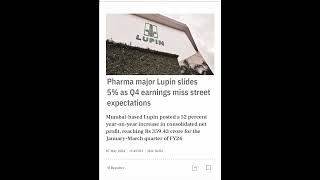 lupin share latest news  lupin share result today  lupin share news 🔥🔥 [upl. by Annawahs577]