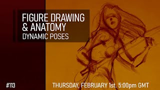 Figure Drawing amp Anatomy  Dynamic Poses 113 [upl. by Alemat]