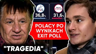 quotTragediaquot Warszawiacy komentują wynik wyborów exit poll [upl. by Immac]