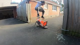 My best skate session ever  beating my highest ollie record and landing heelflip 4th try [upl. by Wadesworth231]