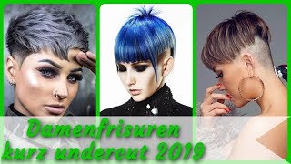 20 Frisurideen für damenfrisuren kurz undercut 2019 [upl. by Atcliffe]