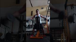 Shoulder workoit at tge gym 9272 workout reels [upl. by Anaahs]