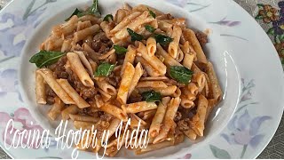 Pasta con Carne Molida [upl. by Fernanda]